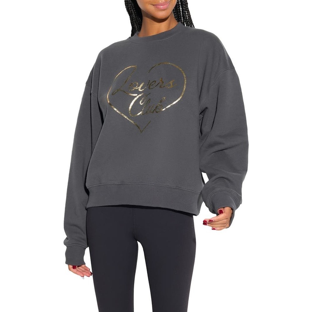 Spiritual Gangster Lovers Club La Brea Cotton Sweatshirt Ash‎ Gray XS NWT